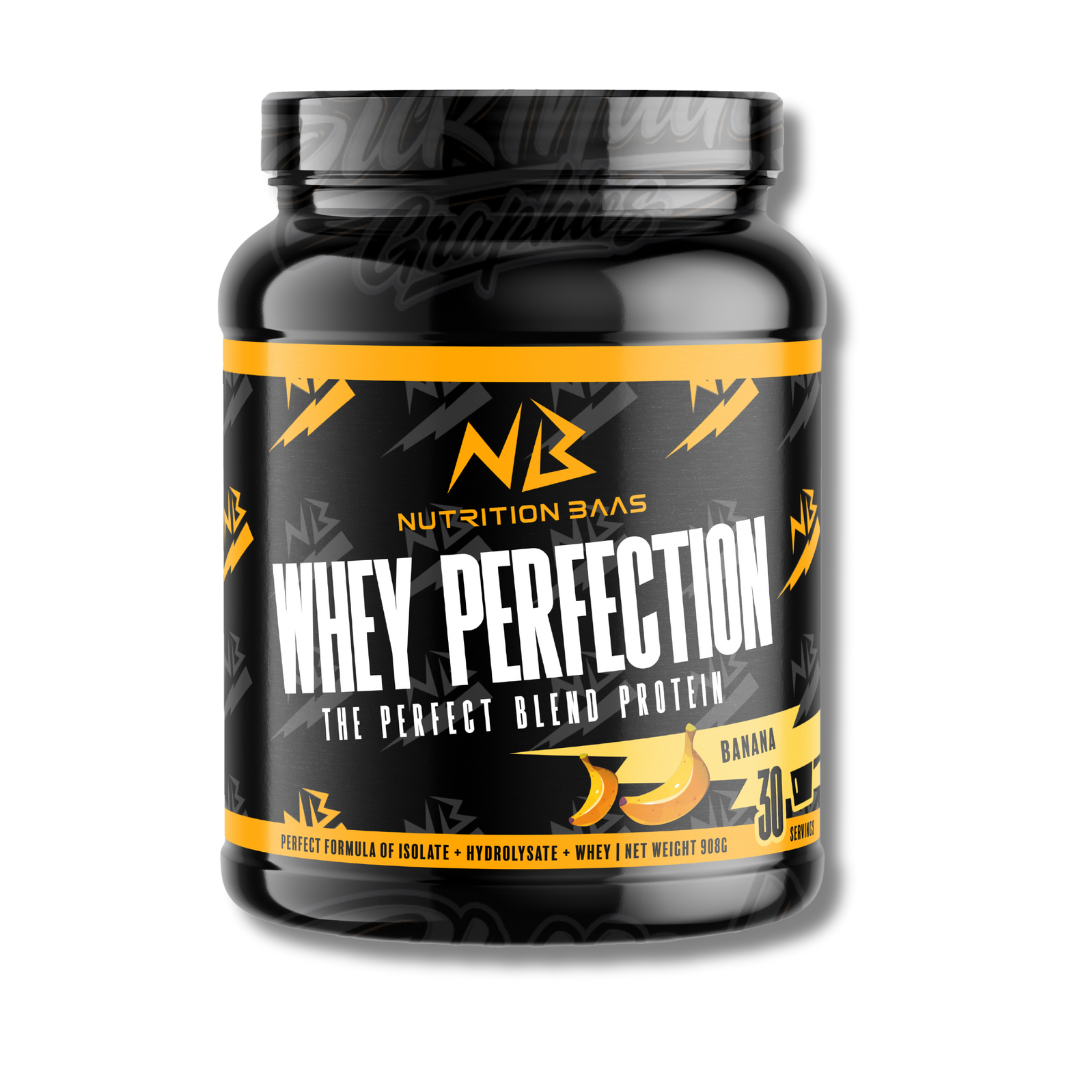 Whey Perfection - Proteine Poeder - Whey Protein - Eiwitshake - Banaan - 30 Shakes - 908G