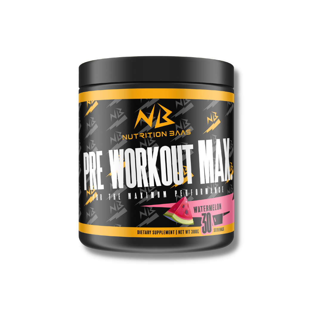 Pre Workout MAX. - Watermeloen - 30 Servings - 300 Gram